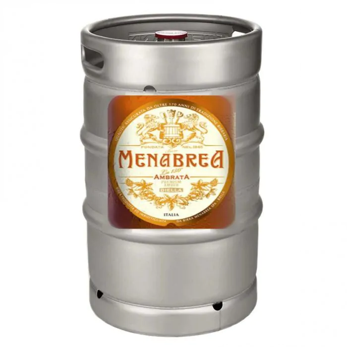 Birra MENABREA AMBRATA 15 lt. in fusto a rendere - Birra in fusti d'acciaio  per impianto