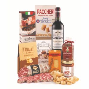 Confezione Gastronomica Natalizia CESTO DOLCE VITA GOURMET 9 pz.