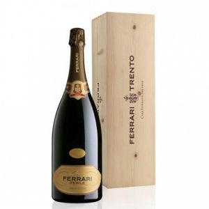 FERRARI Perlè Brut MAGNUM 2019 F.lli Lunelli in cassa di legno