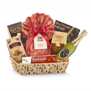 Confezione Gastronomica Natalizia CESTO LIBERTY 8 pz.