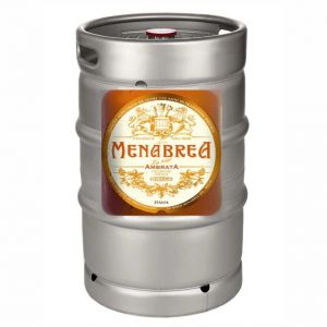 Birra MENABREA AMBRATA 15 lt. in fusto a rendere - Birra in fusti d'acciaio per impianto spina