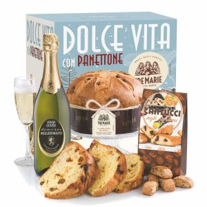 Confezione Gastronomica Natalizia DOLCE VITA Panettone 3 pz.