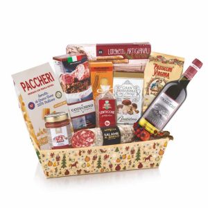 Cesto Gastronomico Natalizio IL GASTRONOMICO 11 pz. Villa Guelfa