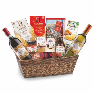 Cesto Gastronomico Natalizio SICILIA IN TAVOLA 12 pz. Villa Guelfa